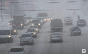 МЧС предупредило татарстанцев о метели и снежных заносах на дорогах