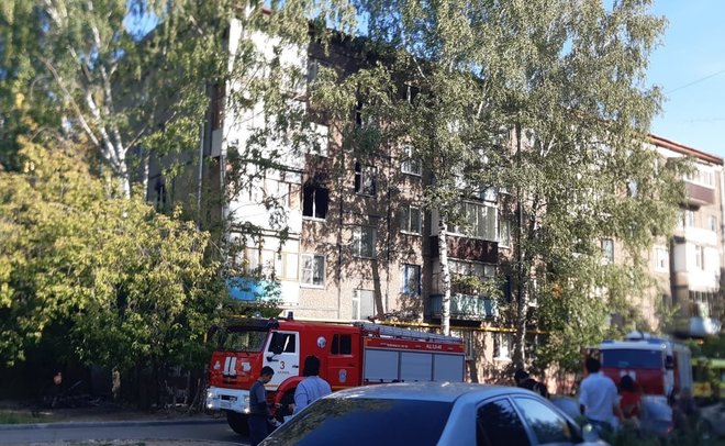 В Казани произошел пожар в пятиэтажке на Ибрагимова