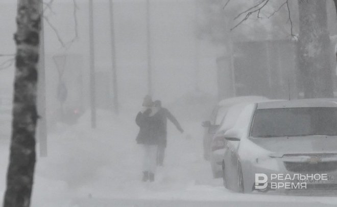 Татарстанцев предупредили о снеге, метели и сильном ветре