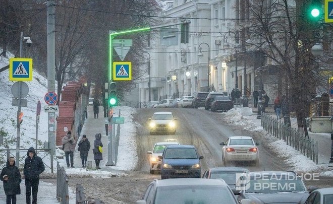 В Казани зимой вновь применят реагент с мраморной крошкой для обработки тротуаров