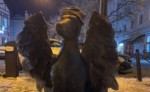 В центре Казани установили скульптуру, посвященную выброшенным животным