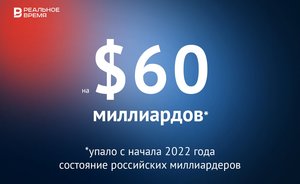 С начала 2022 года состояние российских миллиардеров сократилось на $60 млрд — это много или мало?