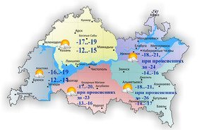 Сегодня в Татарстане похолодает до -17°С