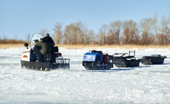 Ледовая переправа Зеленодольск — Нижние Вязовые через Волгу в Татарстане возобновила работу