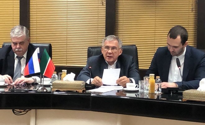 Рустам Минниханов встретился с министром промышленности, рудников и торговли Ирана