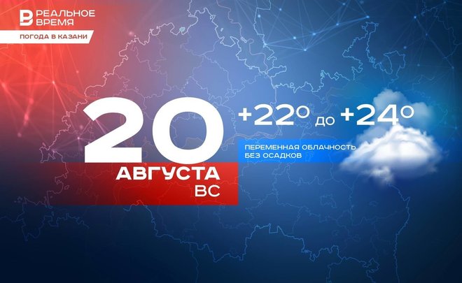 Сегодня в Казани ожидается до +24 градусов