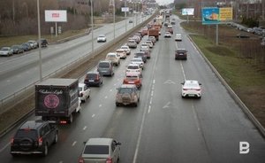 Вечером на дорогах Казани образовались 7-балльные пробки