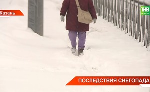 Казанцы пожаловались на нечищеные от снега улицы — видео