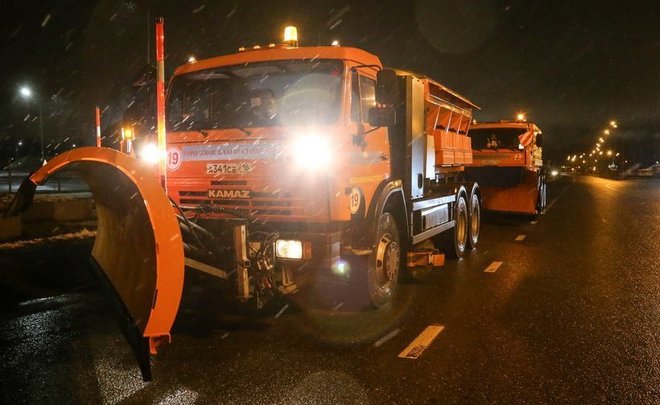Ночью на уборку улиц Казани вышли 252 единицы спецтехники