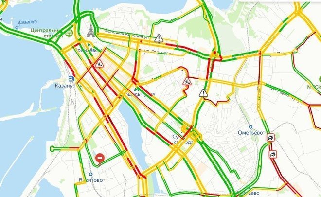 Карта пробок рязань онлайн в реальном времени