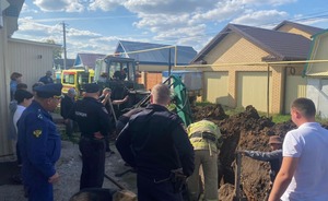 В Новошешминском районе Татарстана рабочего завалило грунтом