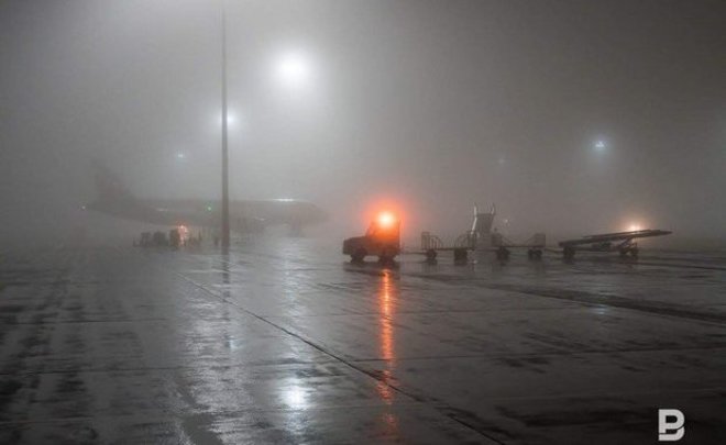 В казанском аэропорту задержали несколько рейсов из-за тумана