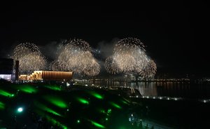 В Казани прошел салют в честь Дня Победы — в центре города наблюдаются пробки