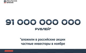 Частные инвесторы в ноябре вложили в российские акции рекордный 91 млрд рублей — это мало или много?
