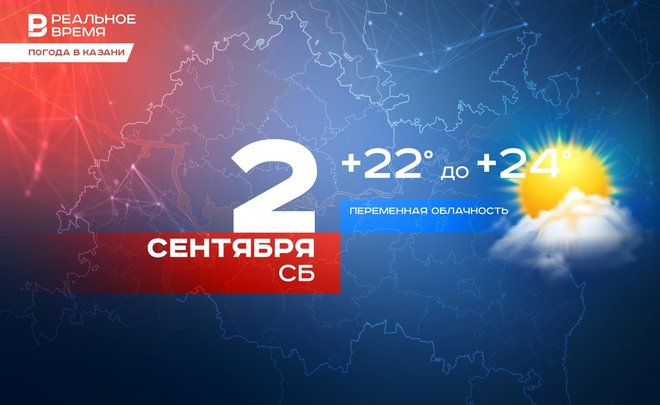 Сегодня в Казани прогнозируется до +24 градусов