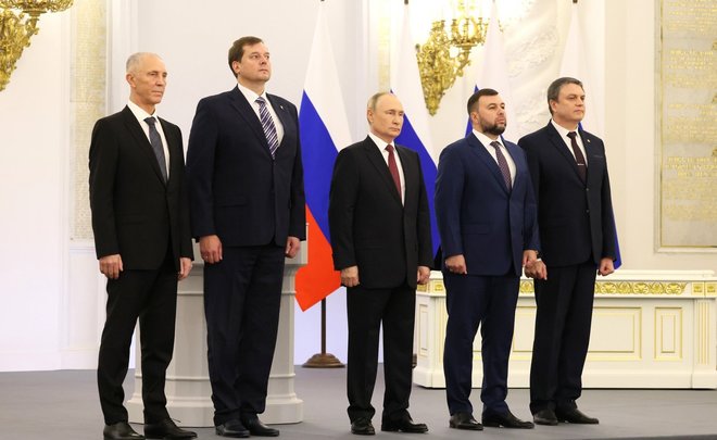 В Кремле подписали договоры о вхождении в состав России ДНР, ЛНР, Запорожской и Херсонской областей