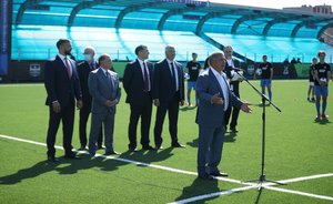 В Нижнекамске после масштабной реконструкции открыли футбольный стадион «Нефтехимик»