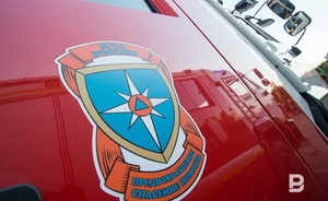 На пожаре в Казани спасли женщину с ребенком