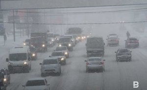 В Татарстане из-за метели вводят ограничение движения автобусов и грузового транспорта