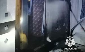 На пожаре в Тукаевском районе Татарстана пострадал мужчина