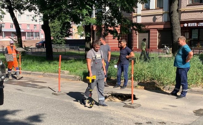 В Казани на улице Зинина произошла авария