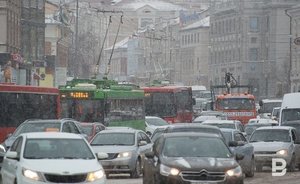 В Казани вечером пробки достигли 10 баллов