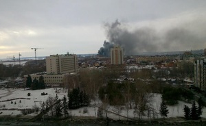 В Казани загорелся торговый центр «Адмирал»
