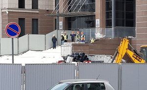 У здания Кабинета министров Татарстана начались строительные работы