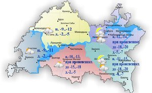 В Татарстане ожидается метель, гололед и до -7°С
