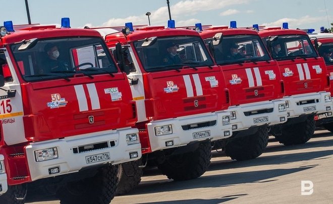 Соцсети: на трассе М-7 в Татарстане горит фура