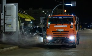 «Нижнекамскнефтехим» дезинфицирует городские улицы в борьбе с коронавирусом