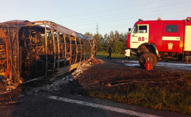 Водителю сгоревшего под Заинском автобуса продлили срок задержания на 72 часа