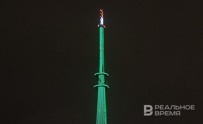 Казанская телебашня в День города и республики окрасится в праздничные цвета
