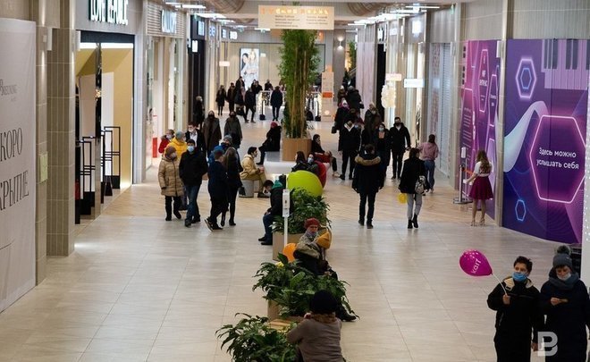 В 2020 году покупательский трафик в казанских ТЦ снизился на 30%