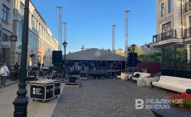 В центре Казани готовят площадку для фестиваля еврейской музыки