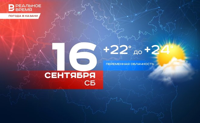Сегодня в Казани ожидается до +24 градусов