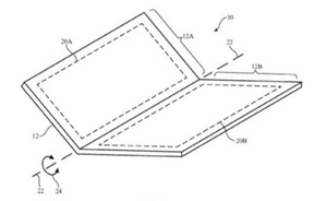 Apple запатентовала проект складного смартфона