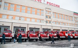 В Казани потушили загоревшийся производственный цех