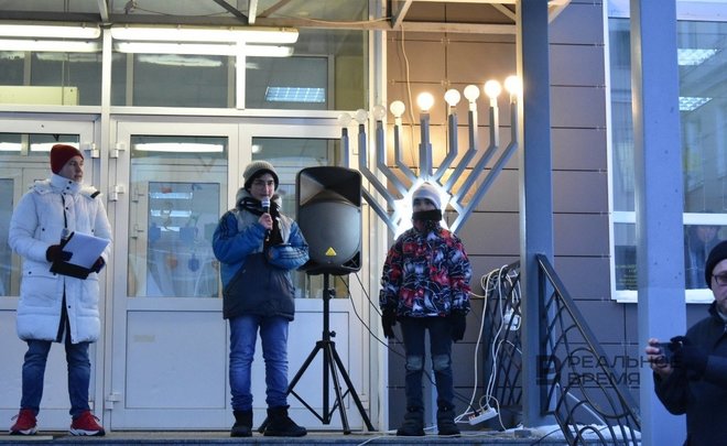 В еврейской школе Казани прошло традиционное празднование Хануки