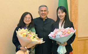 Раис Татарстана обсудил варианты сотрудничества с вице-президентом китайской транспортной компании