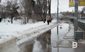 В минувшие выходные в Татарстане прошел снегопад — видео