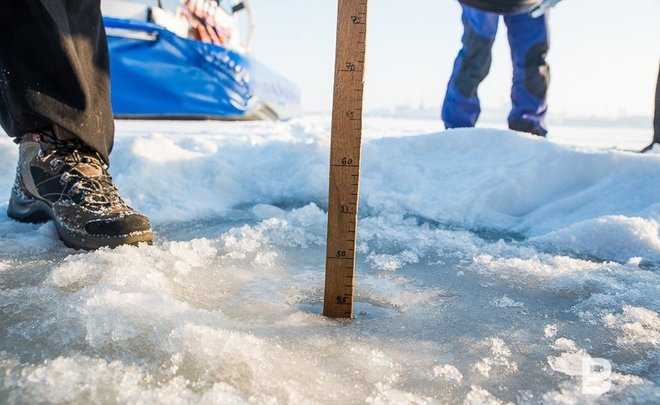 В МЧС Татарстана предупредили об опасности льда на Волге