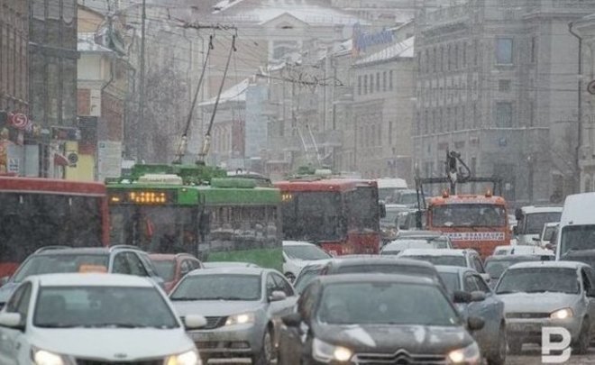 В Казани образовались 8-балльные заторы