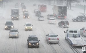 Татарстанцы жалуются на пробки на новой трассе М-12