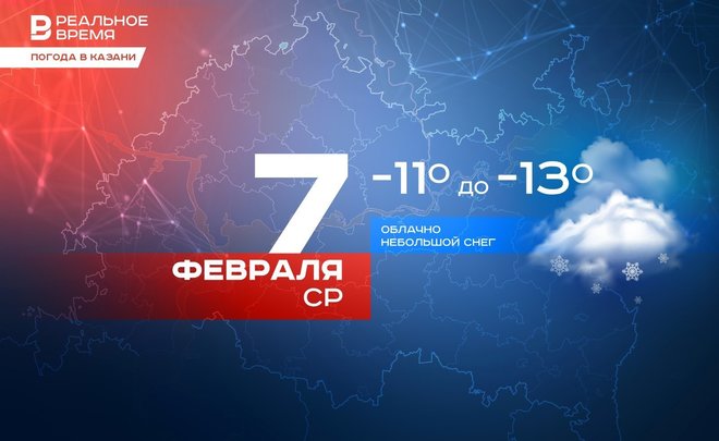 Сегодня в Казани до -13 и снег