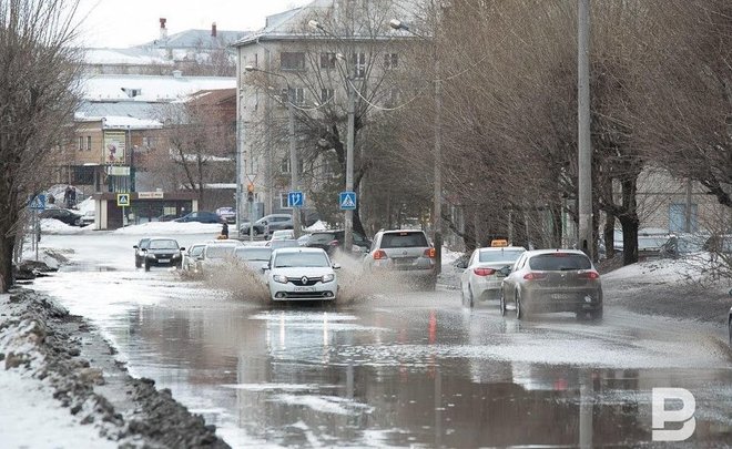 В Казани затопило Речной порт после дождя — видео