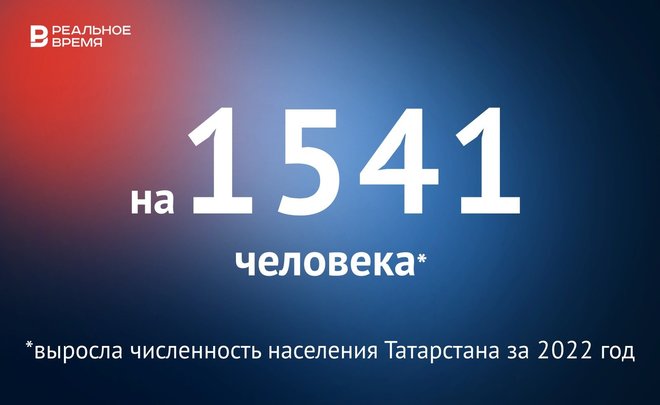 Численность населения Татарстана за год выросла на 1 541 человека — это много или мало?