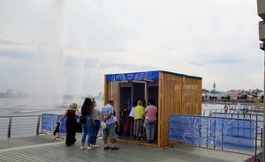 В Казани заработал самый большой фонтан города