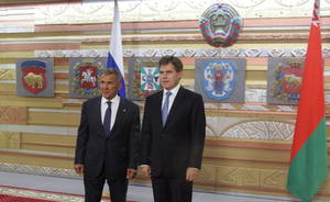 Минниханов посетил в Москве посольство Белоруссии в России