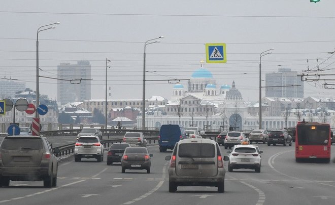 Во вторник утром в Казани снова образовались пробки